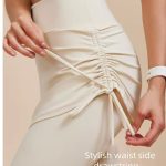 Kadın Yoga Zarif Tayt Ve Atlet Yüksek Bel Spor Slim-Fit Pilates Koşu Spor W1033