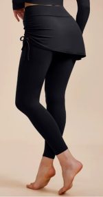 Kadın Yoga Zarif Tayt Ve Atlet Yüksek Bel Spor Slim-Fit Pilates Koşu Spor Tayt Ve Atlet W2010 - Görsel 11
