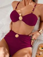 Ece's Kadın İstiridye Desenli Bikini Takımı MY1002 - Görsel 5